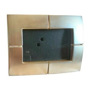 Vintage Burnes of Boston Curved Quartered Design Silver Picture Frame, [4” x 6”]